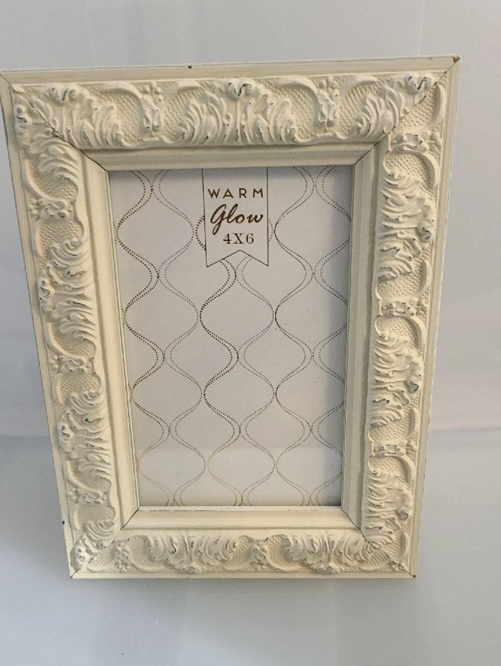 PARISIAN HOME CREAM SHABBY-CHIC -BAROQUE STYLE FRAME - 4'' X 6''- NWT